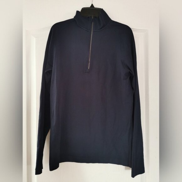 Lululemon Sport Long sleeve Half Zip Size Small Dark Blue - Picture 2 of 11